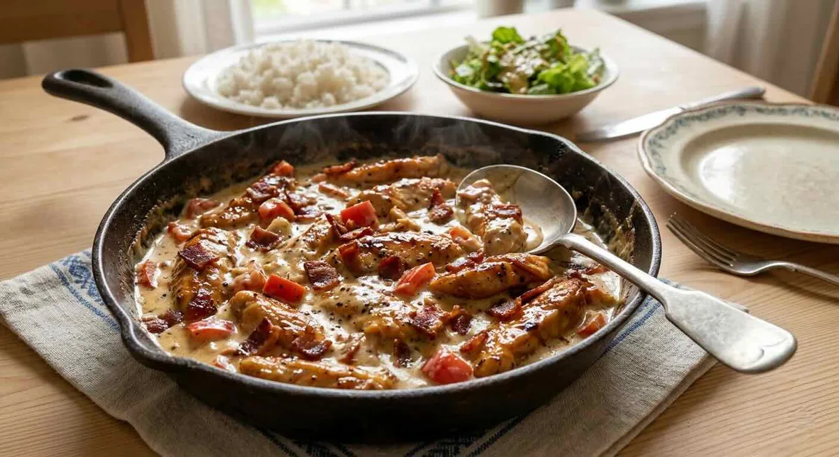 90-luvun Hunaja-pekonikana (Valkosipulilla ja paprikalla)