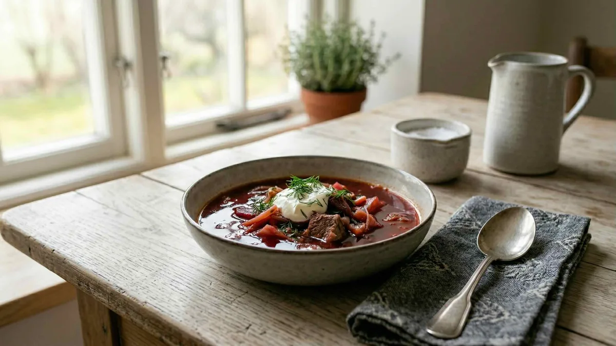 Borssikeitto – perinteinen punajuurikeitto