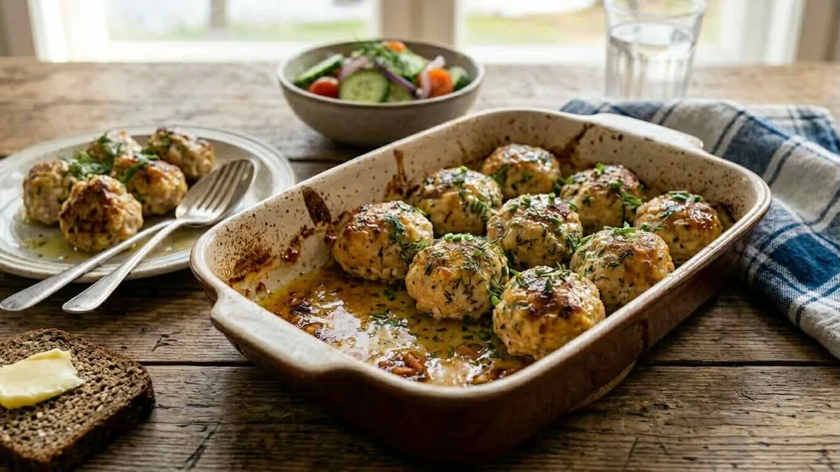 Broileripyörykät uunissa