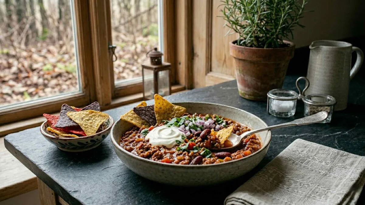 Chili con carne – helppo ja mausteinen arkiruoka