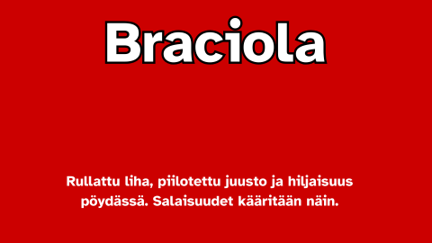 Braciola – Rullattu hiljaisuus