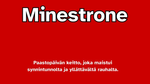 Minestrone – Synnintunnon keitto