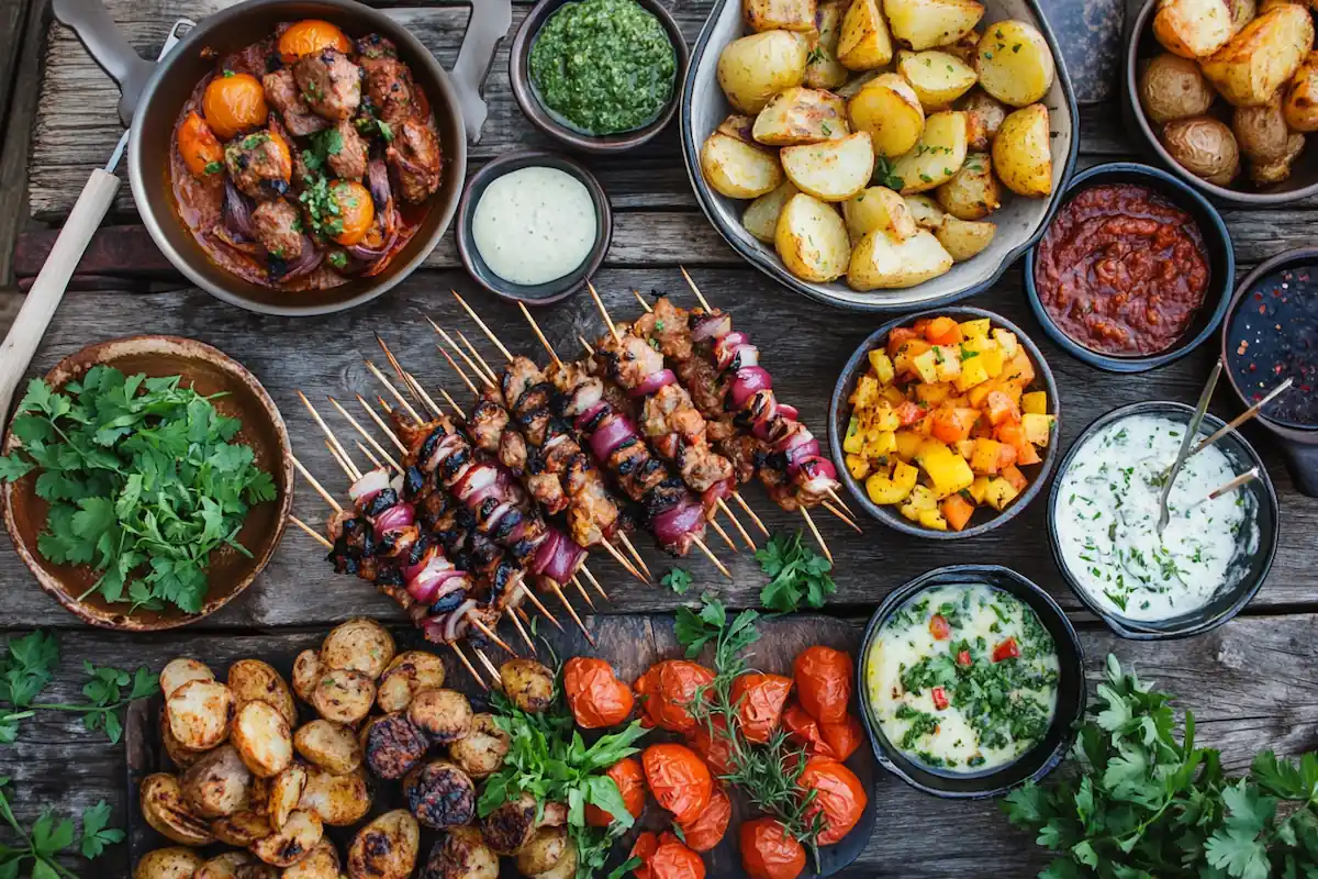 Juhannuksen grillimenu – 4 varrasta, 2 kastiketta ja parhaat lisukkeet