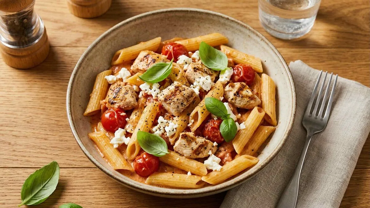 Kanafetapasta – helppo ja kermainen arkiruoka