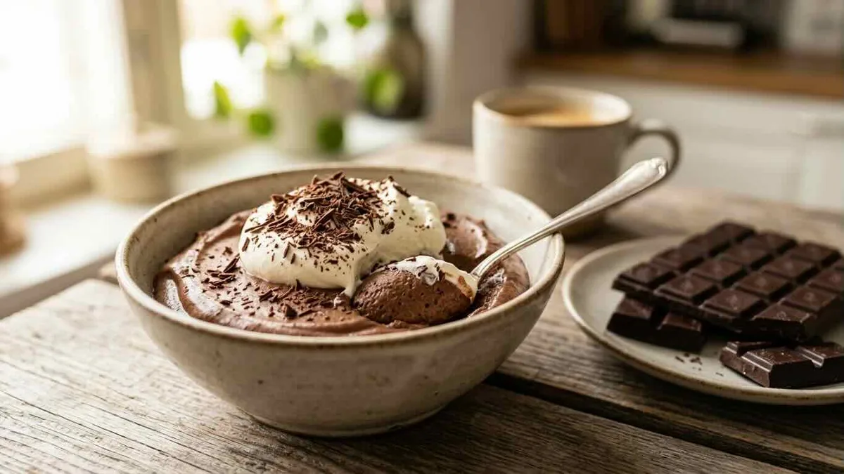 Suklaamousse – helppo ja kuohkea jälkiruoka