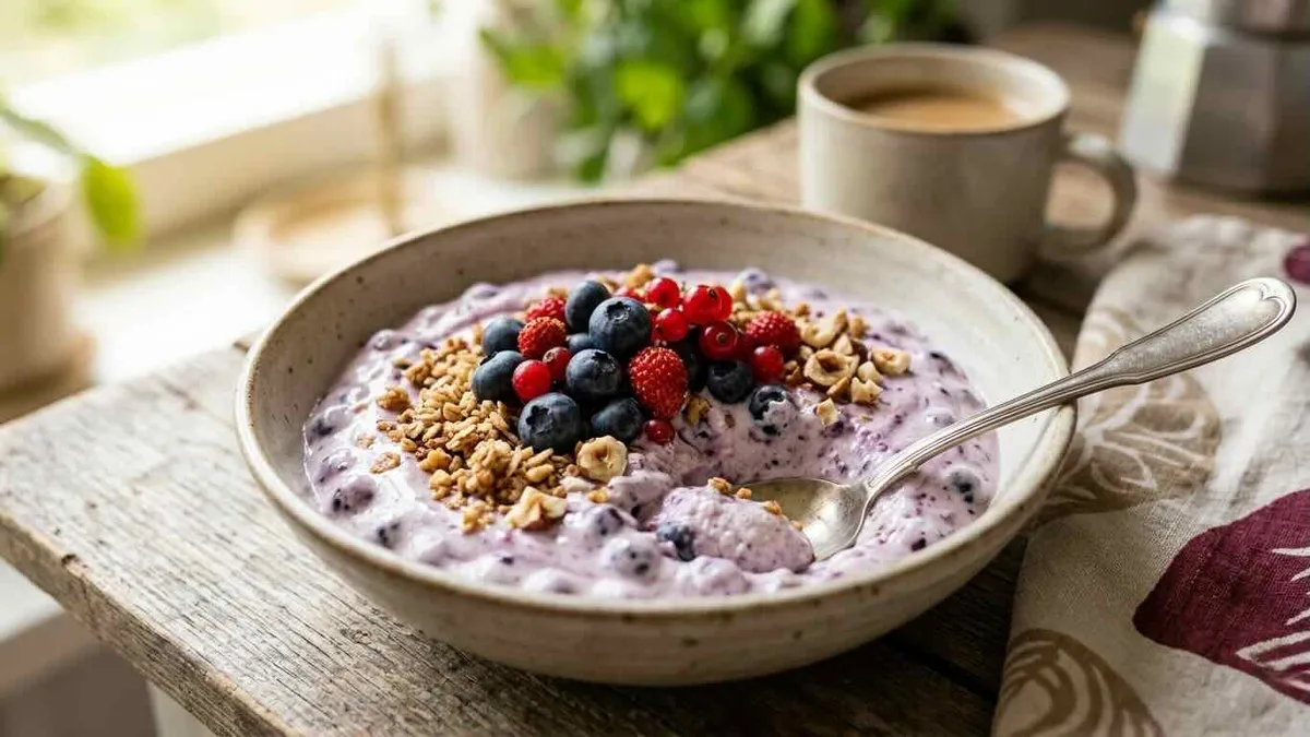 Mustikkarahka – helppo ja raikas jälkiruoka