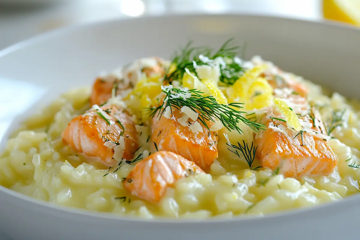 Sitruunainen lohirisotto – täyteläinen ja helppo arjen luksus